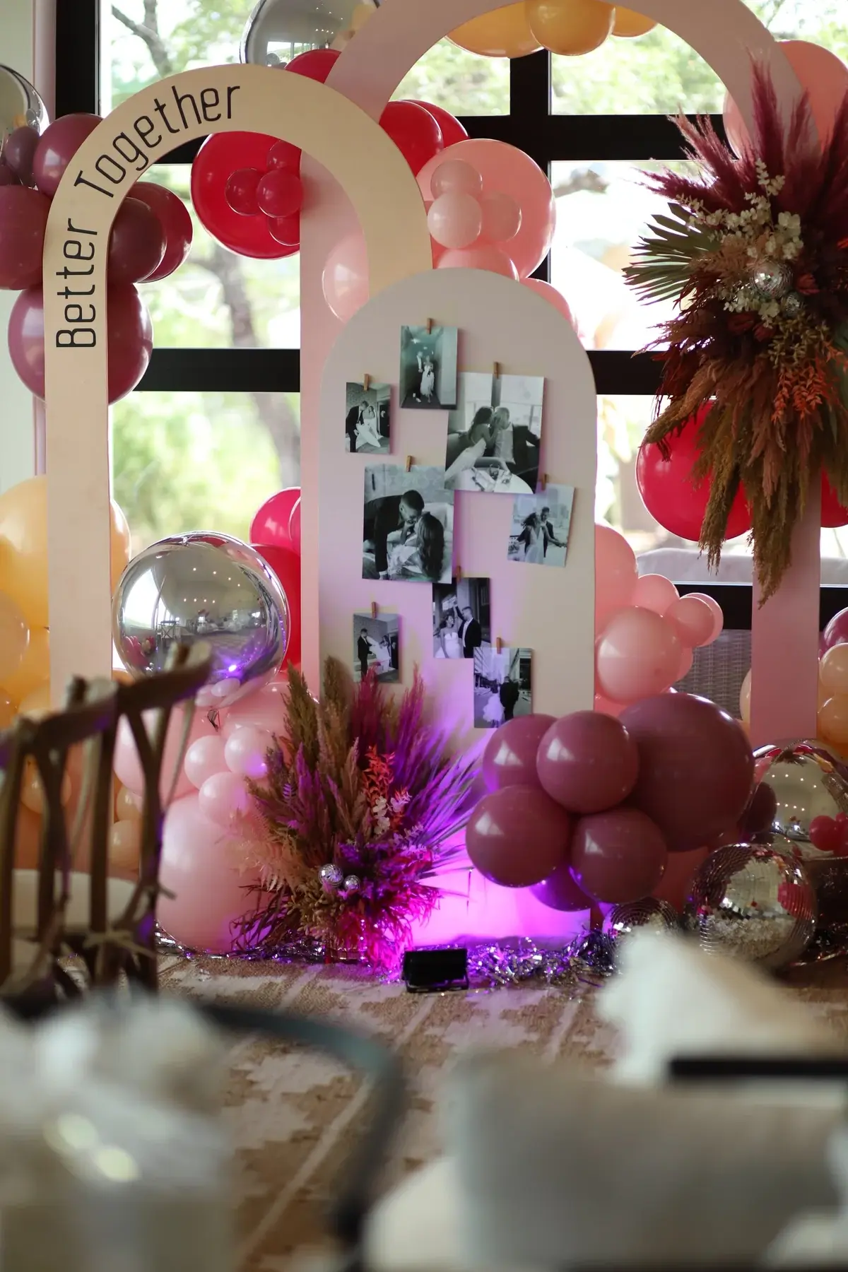 JOAT event styling with a Better Together backdrop