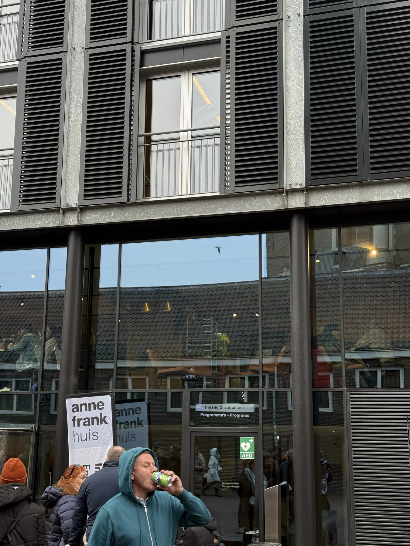 The Anne Frank House exterior in Amsterdam