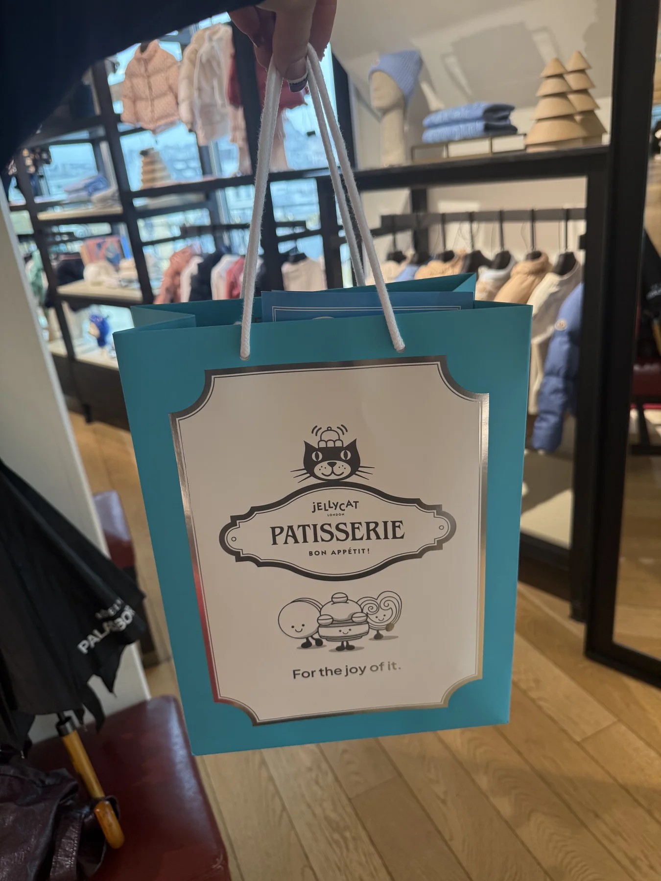 A Jellycat Patisserie bag from Galeries Lafayette Paris Haussmann