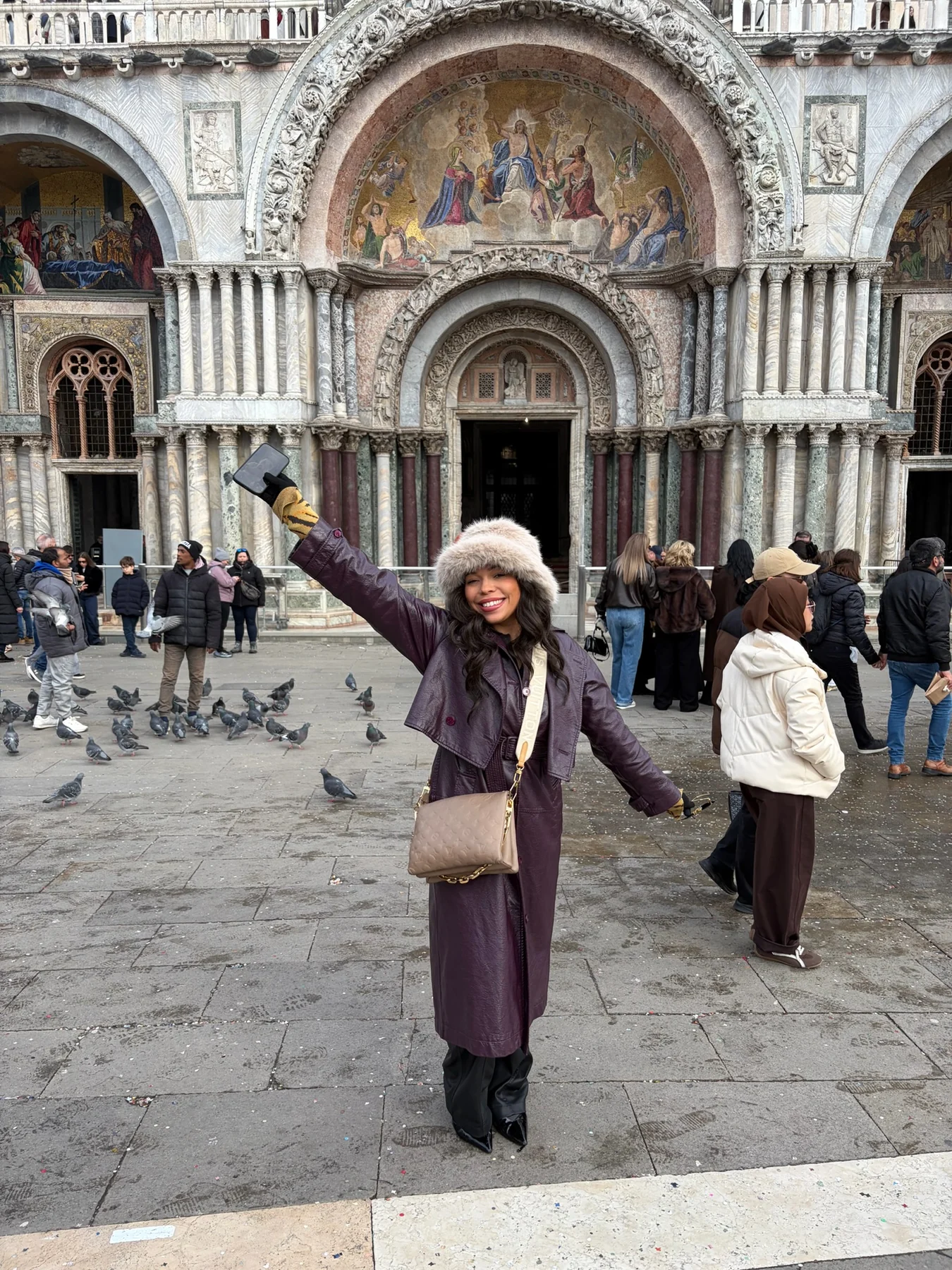Jenica in front of St. Mark’s Basilica in Venice