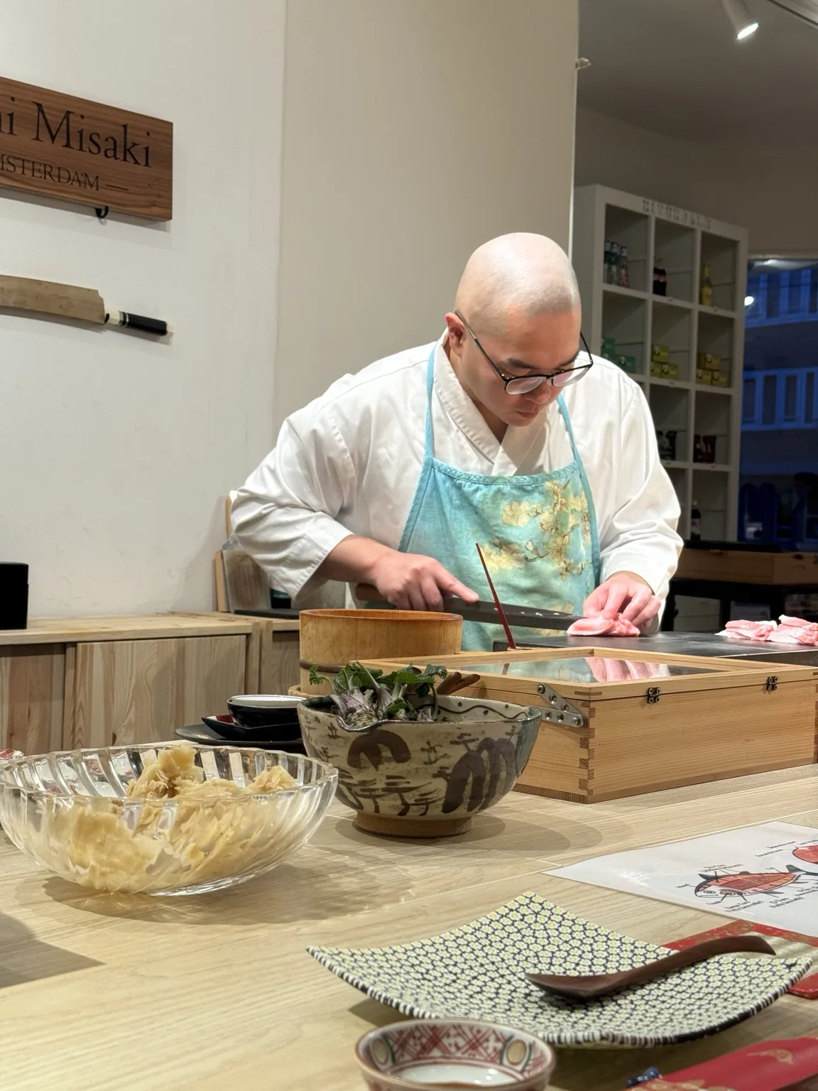 Private chef preparing a meal